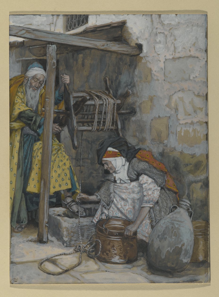 Zacharie et Élisabeth, illustration pour La Vie du Christ - James Jacques Joseph Tissot