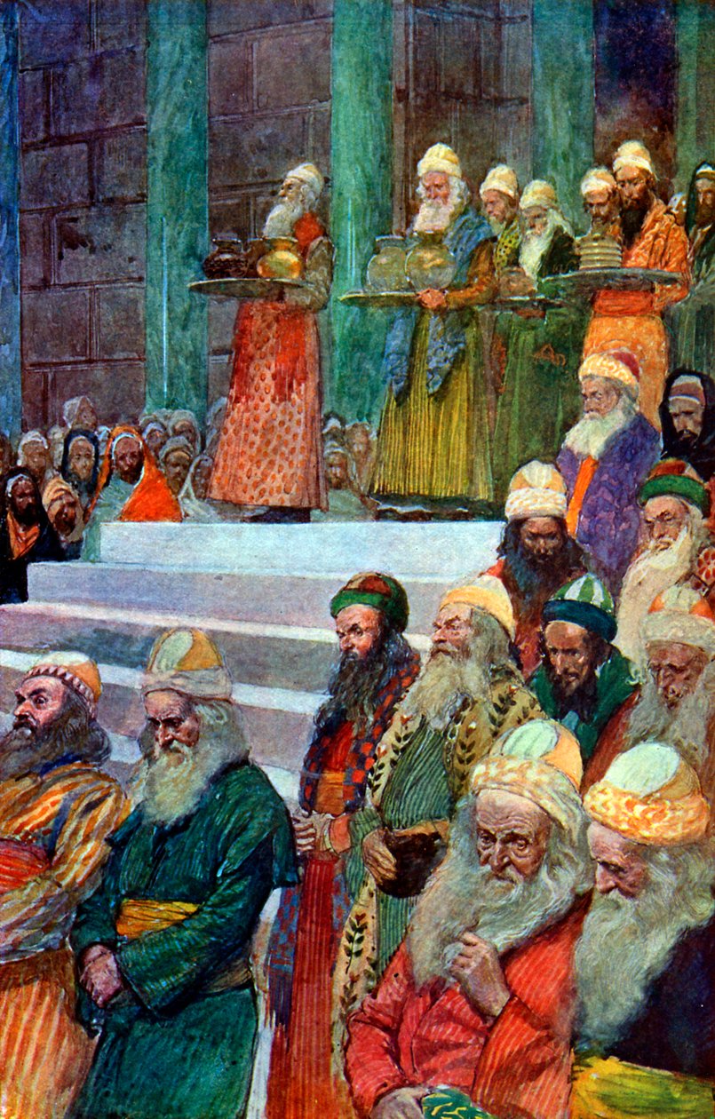 Les trésoriers et gardiens des vases - Bible - James Jacques Joseph after Tissot