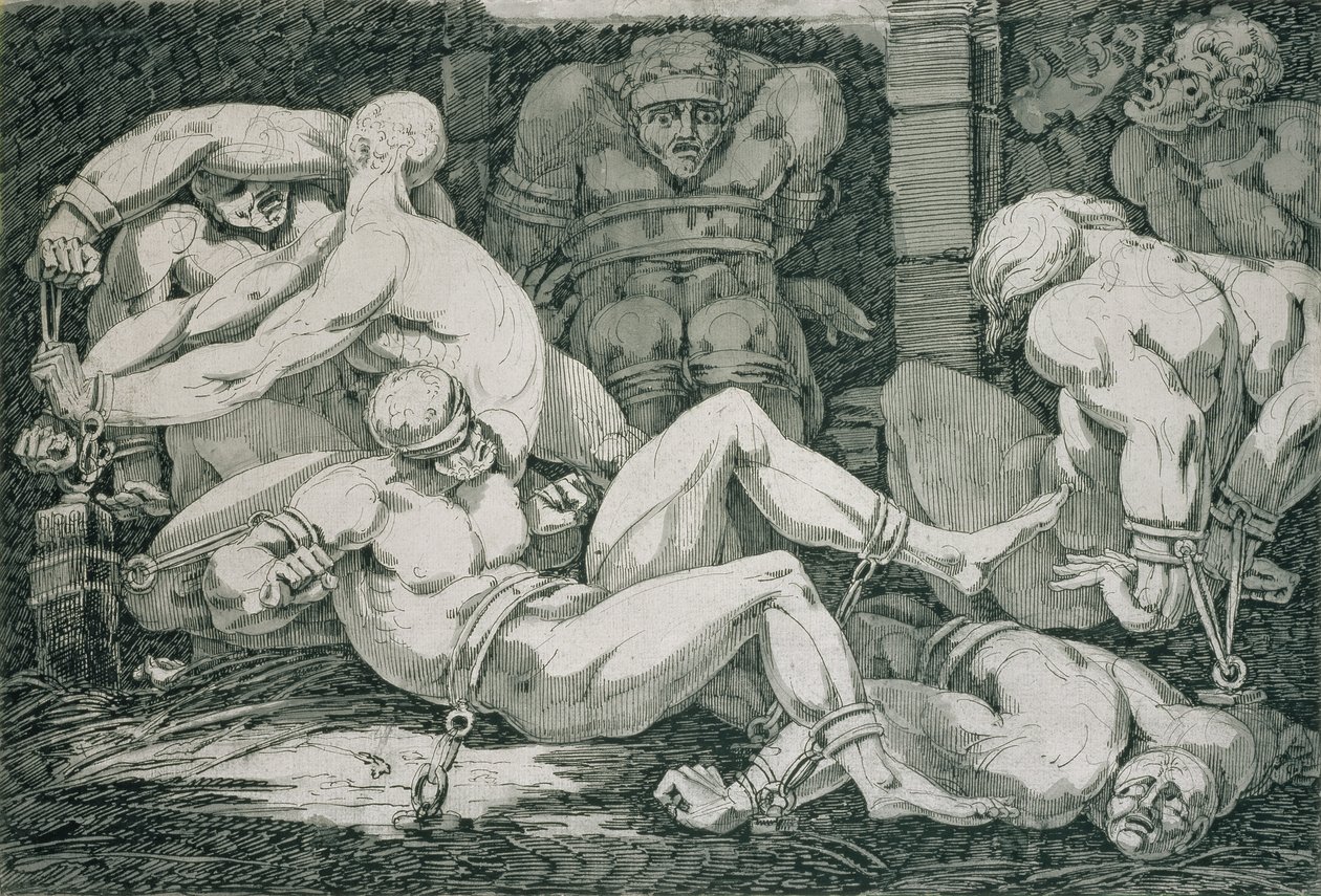 Ugolino et ses fils dans la tour de la famine - James Jefferys