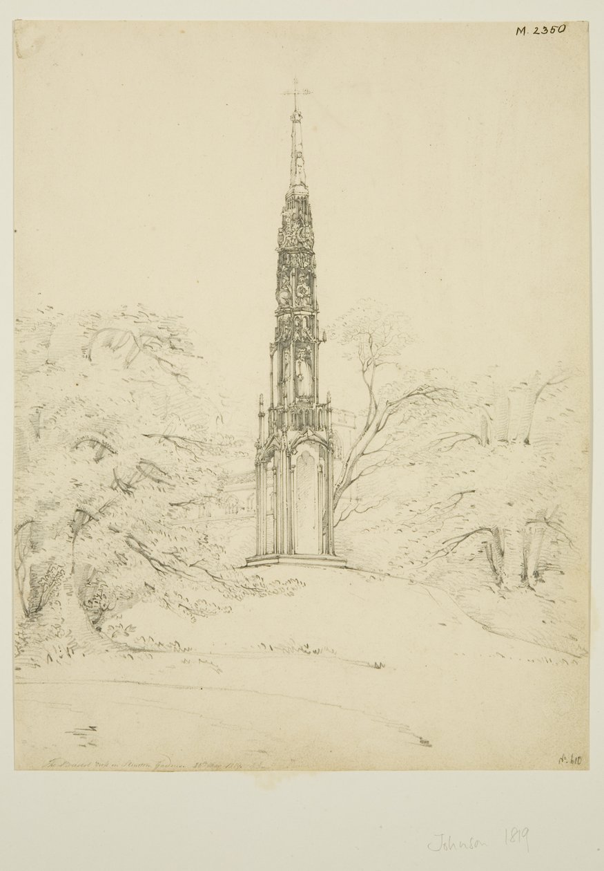 Bristol High Cross dans les jardins de Stourhead, 25 mai 1819 - James Johnson