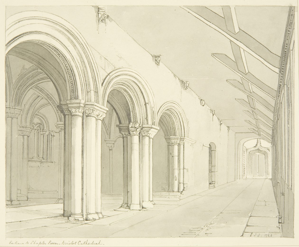 Entrée de la Salle Capitulaire de la Cathédrale de Bristol - James Johnson
