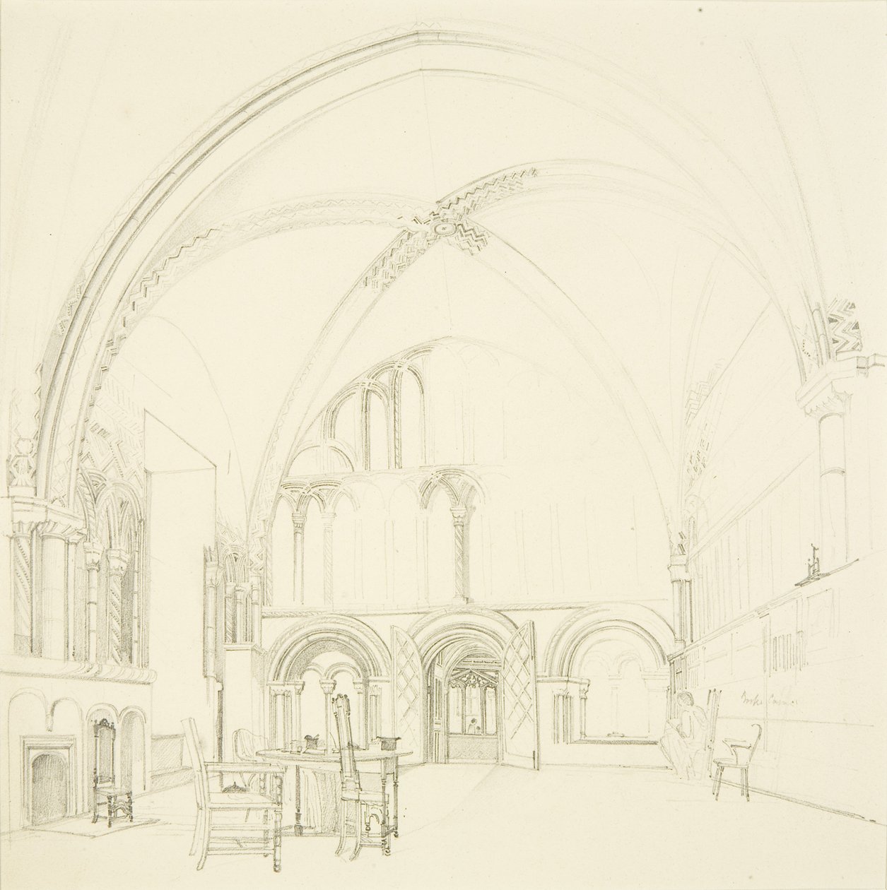 Intérieur de la salle capitulaire de la cathédrale de Bristol - James Johnson