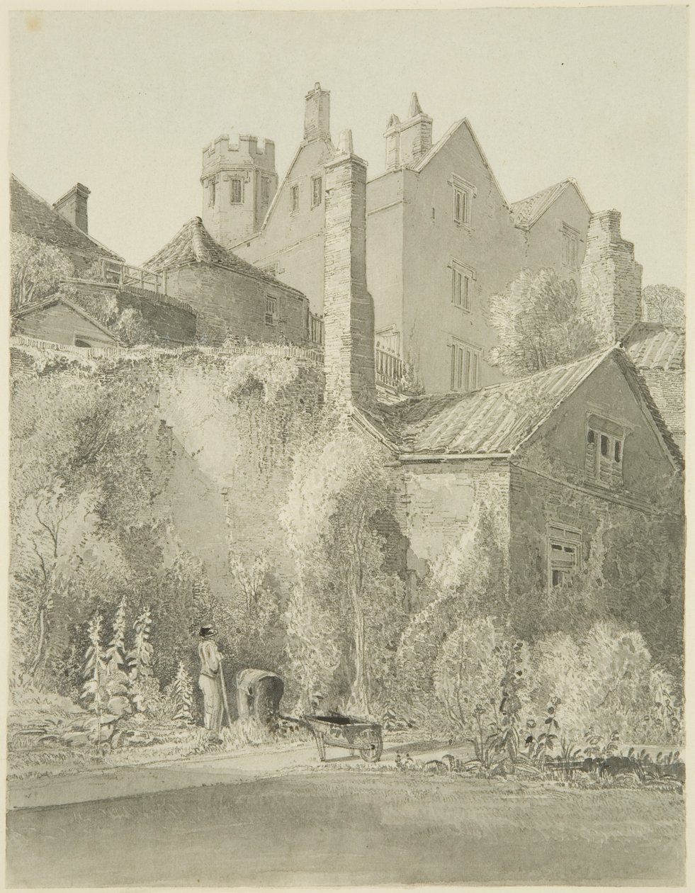 The White Lodge, vu du jardin de l