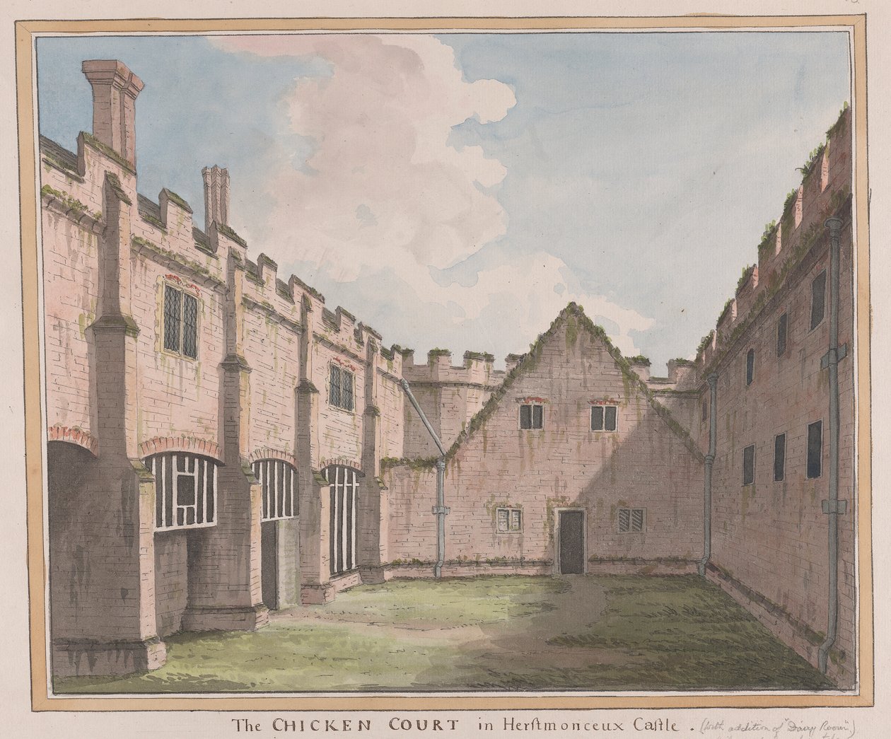 Château de Herstmonceux, East Sussex : la cour des poulets - James Lambert  of Lewes