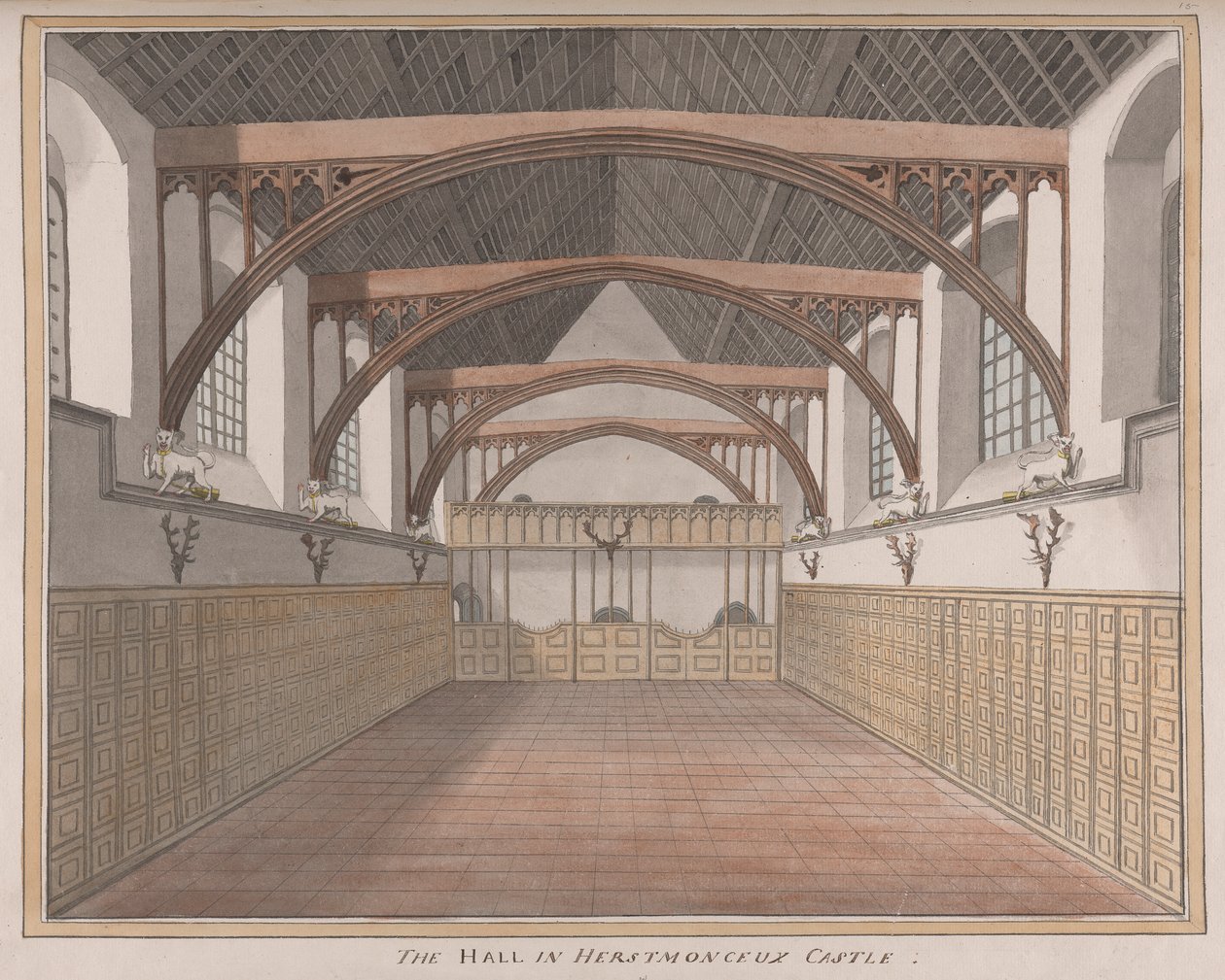 Château de Herstmonceux, East Sussex : La Salle - James Lambert  of Lewes