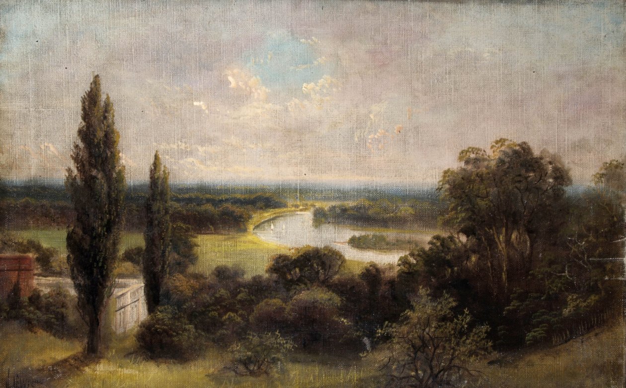Vue sur les champs de Ham depuis le sommet de Richmond Hill - James Lewis