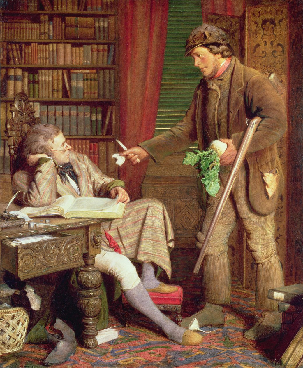 Le Squire et le garde-chasse ou Le Demurrer, vers 1860 - James Lobley