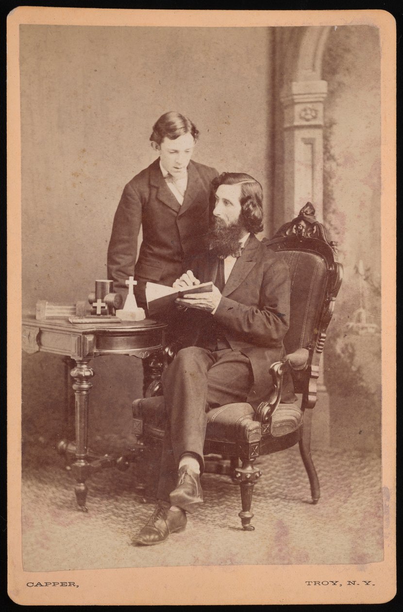 Portrait de Samuel Edward Warren 1831-1909 avec étudiant - James M Capper