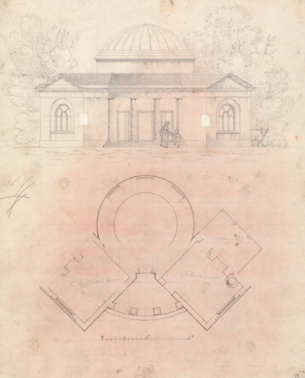 Dessin préparatoire pour le Design 24, Planche 27 d