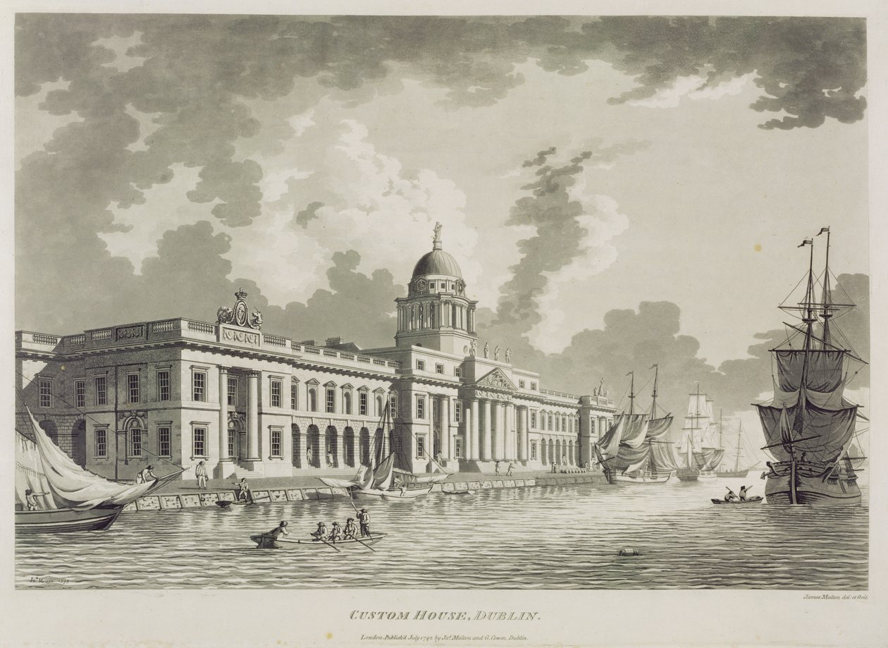 La Douane, Dublin, 1792 - James Malton