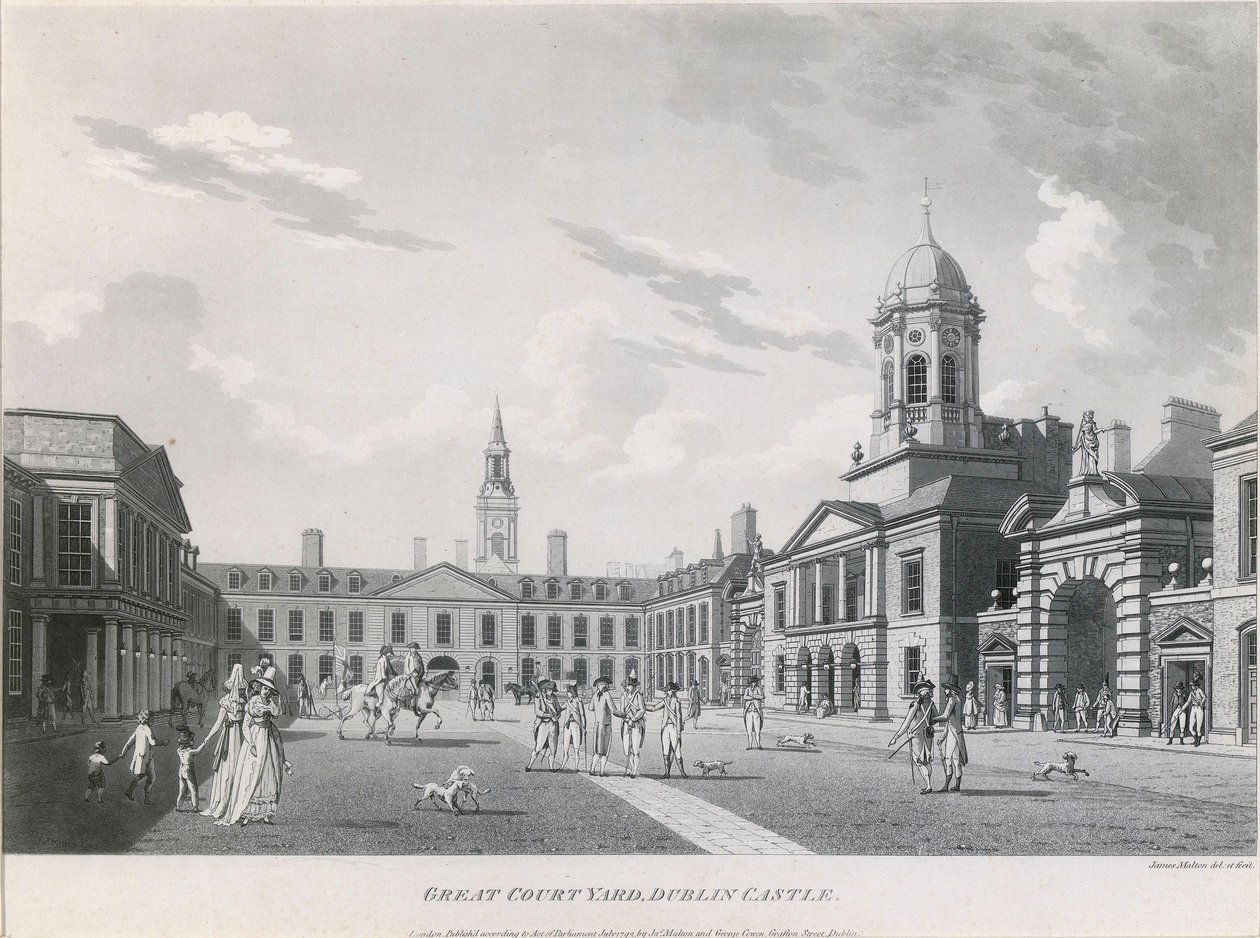 La cour supérieure, château de Dublin - James Malton