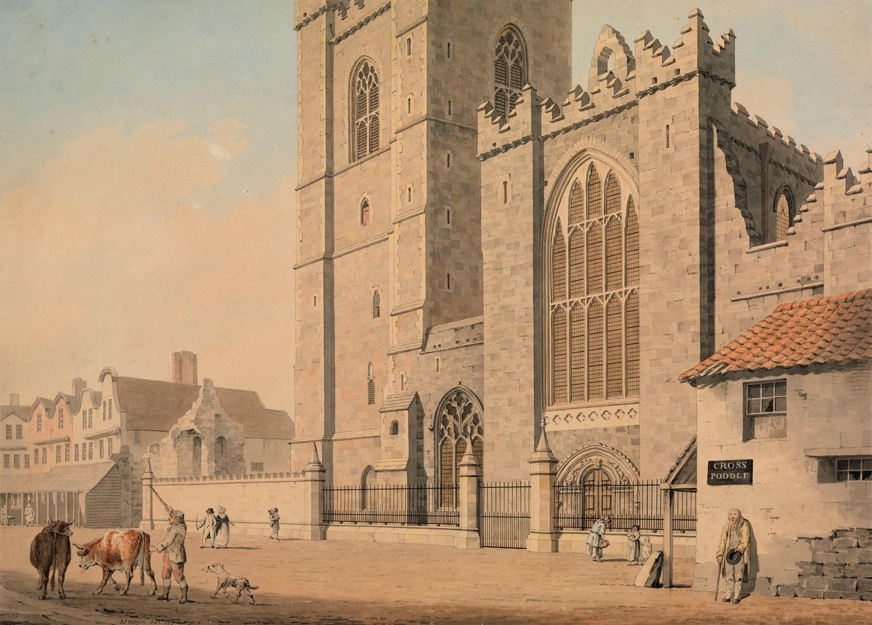 La façade ouest de la cathédrale Saint-Patrick, Dublin - James Malton