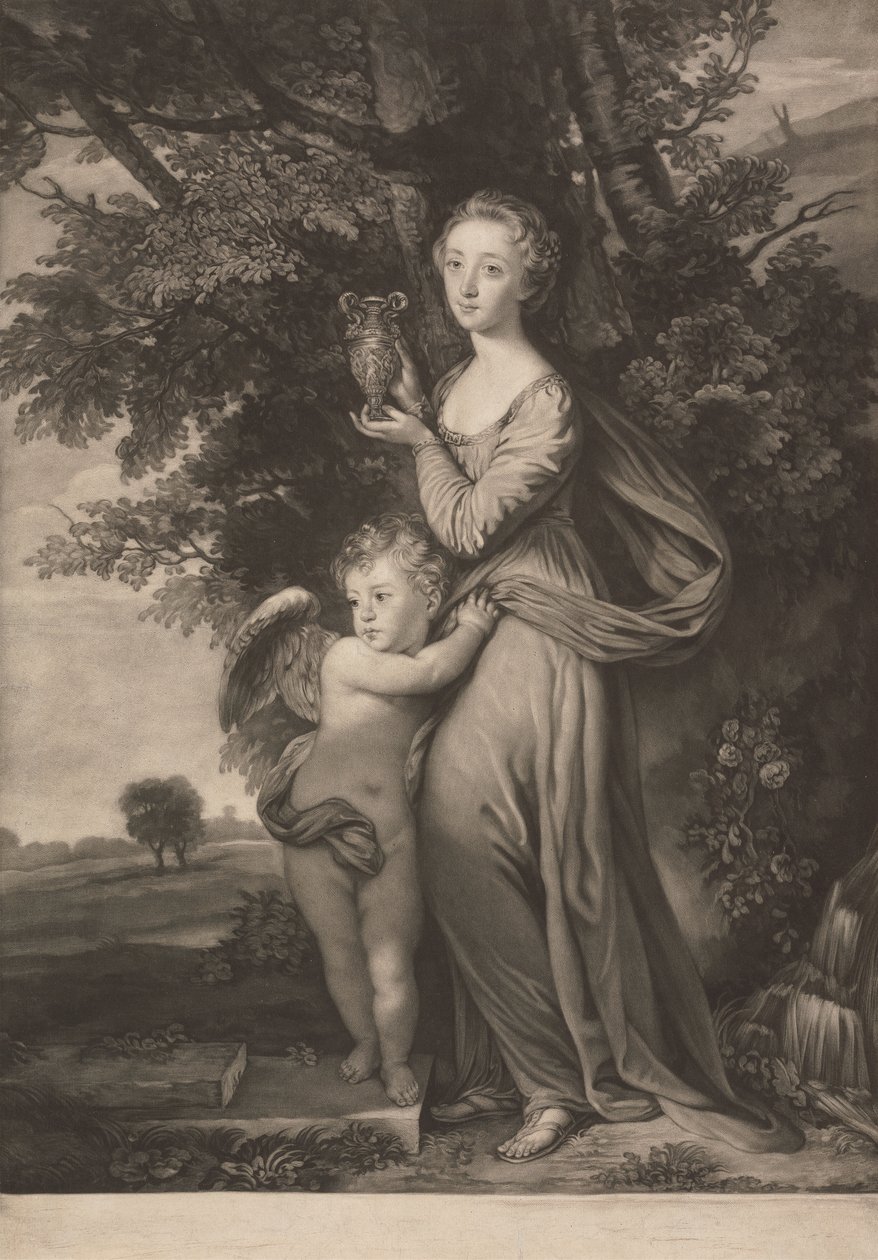 Mlle Frances Greville et son frère en 