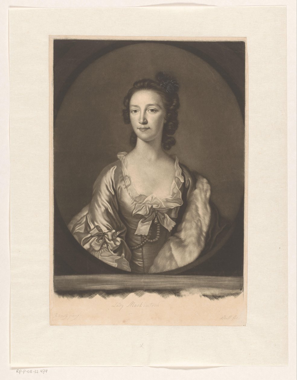 Portrait d’Anne Farquharson-MacKintosh - James McArdell