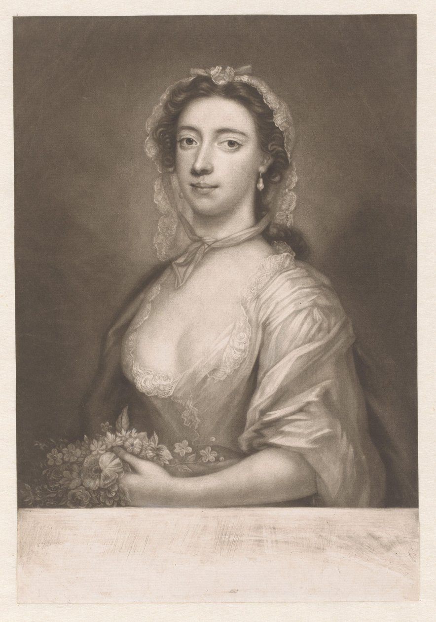 Portrait de Margaret (« Peg ») Woffington - James McArdell