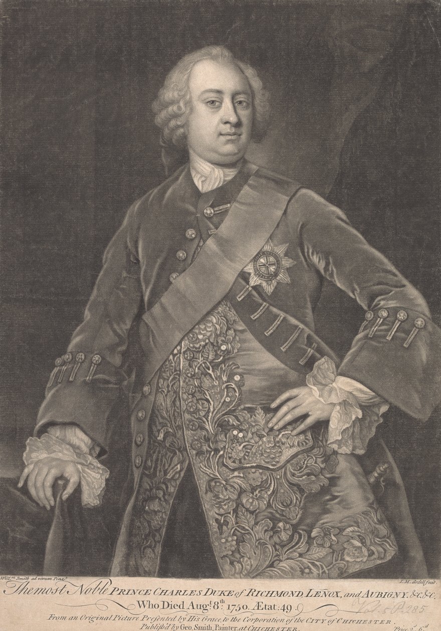 Prince Charles, 2e duc de Richmond, Lenox et Aubigny - James McArdell