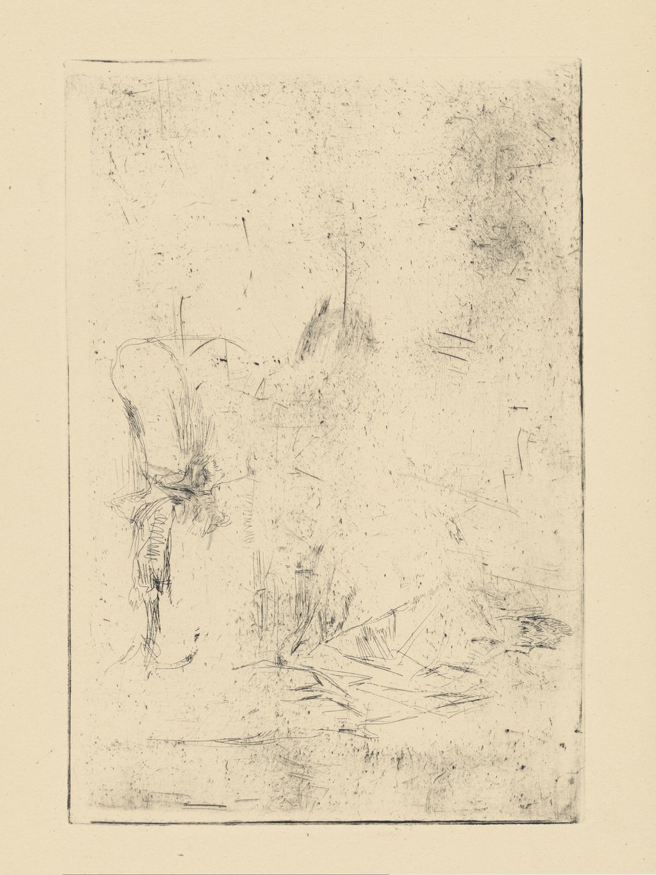 Impressions de plaques annulées par Whistler - (figure assise) - James Abbott McNeill Whistler