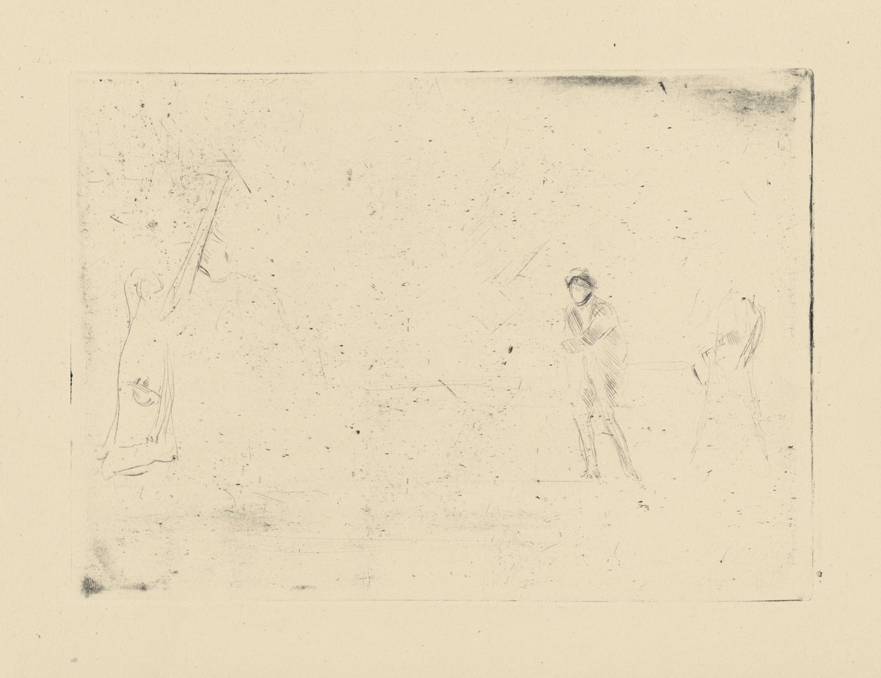 Impressions de plaques annulées par Whistler - Deux Figures - James Abbott McNeill Whistler
