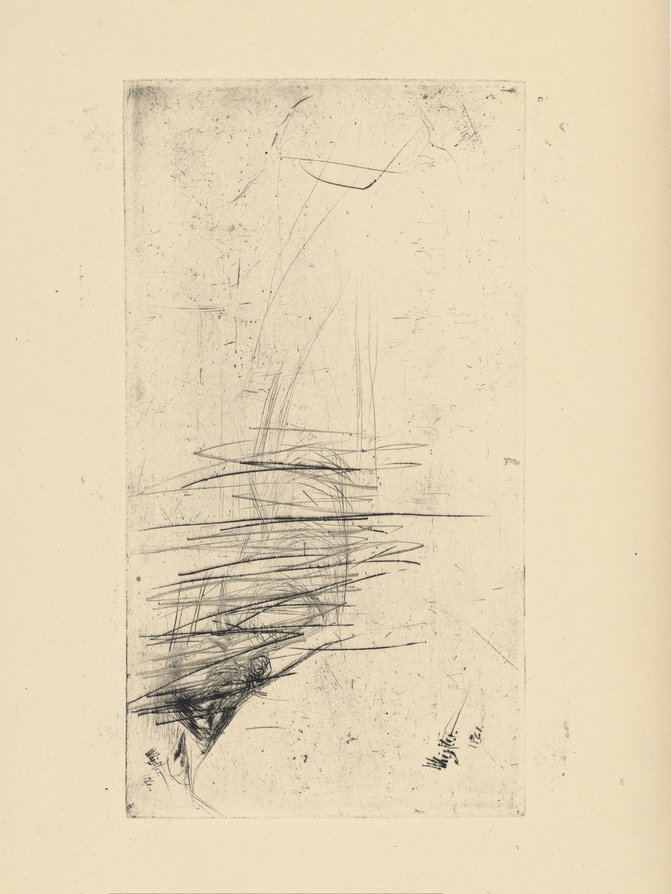 [76] Impressions de plaques annulées par Whistler - [Jeune Femme Allongée sur un Canapé] - James Abbott McNeill Whistler
