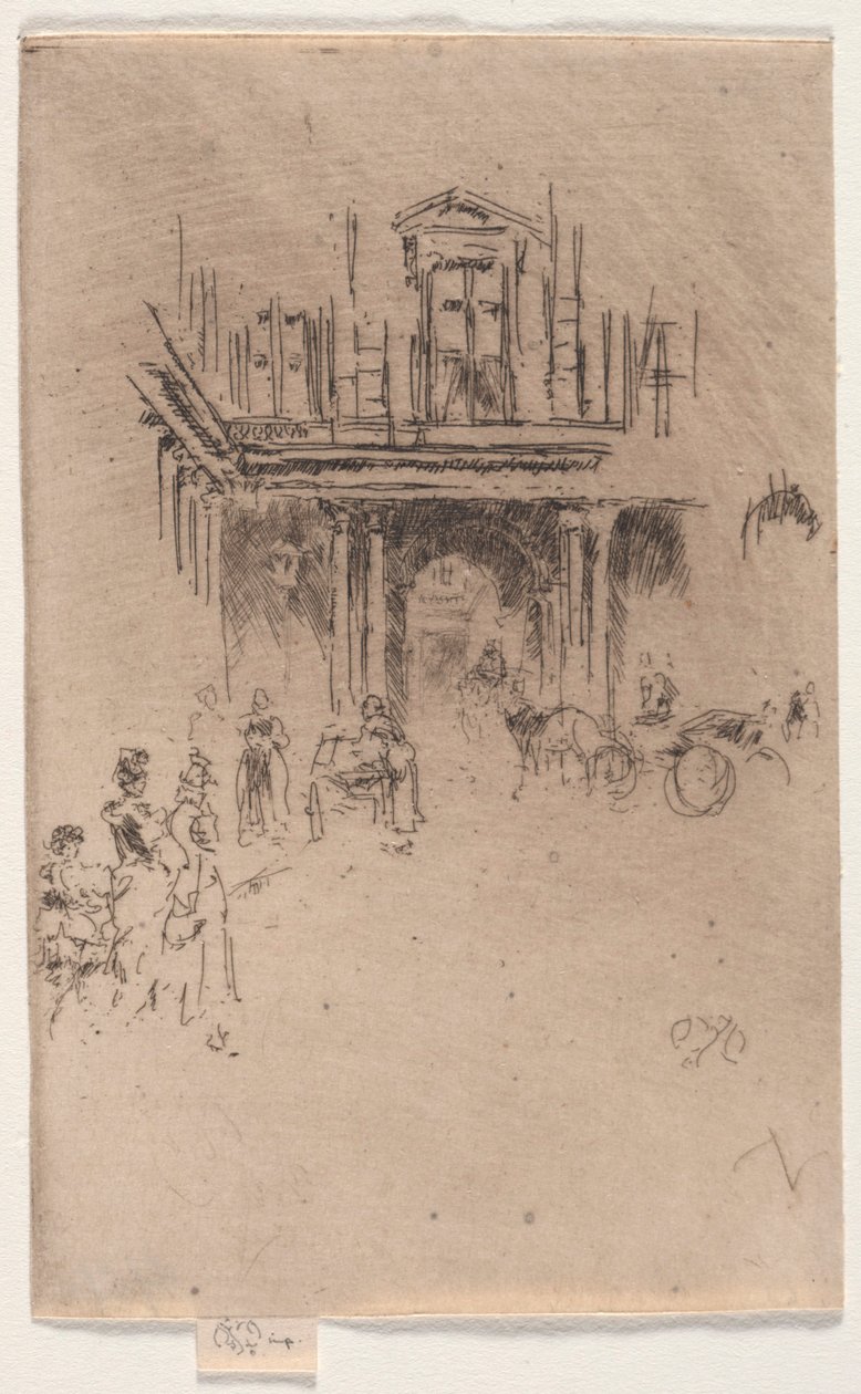 Un coin du Palais Royal - James McNeill Whistler