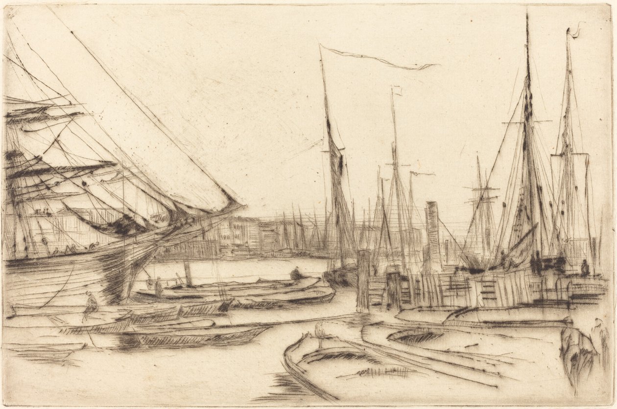 Une esquisse de Billingsgate - James Abbott McNeill Whistler