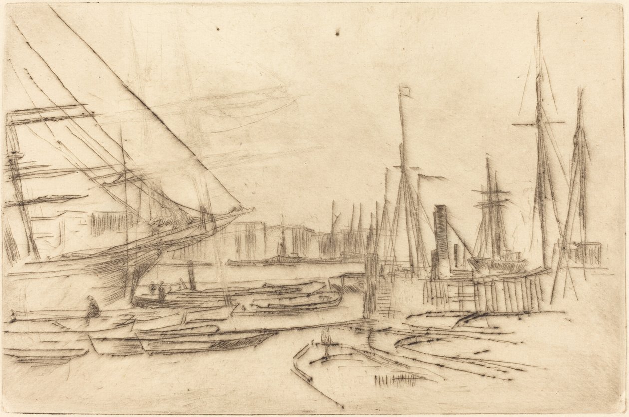 Croquis de Billingsgate - James Abbott McNeill Whistler