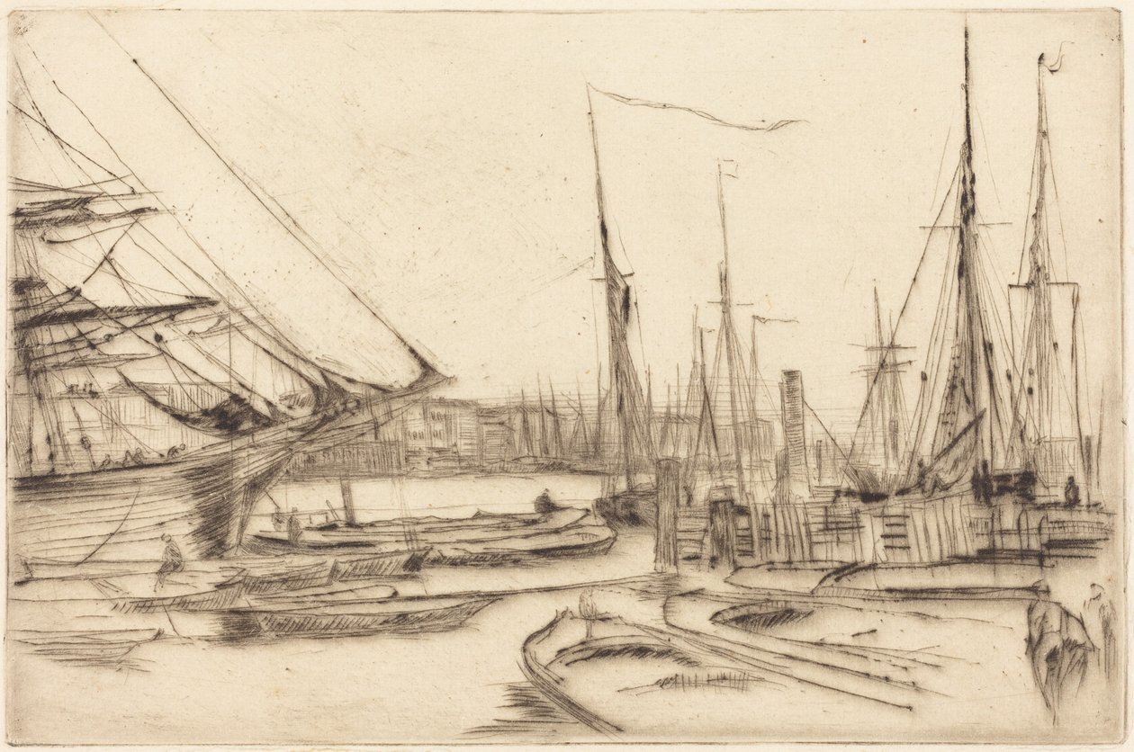 Une esquisse de Billingsgate - James McNeill Whistler