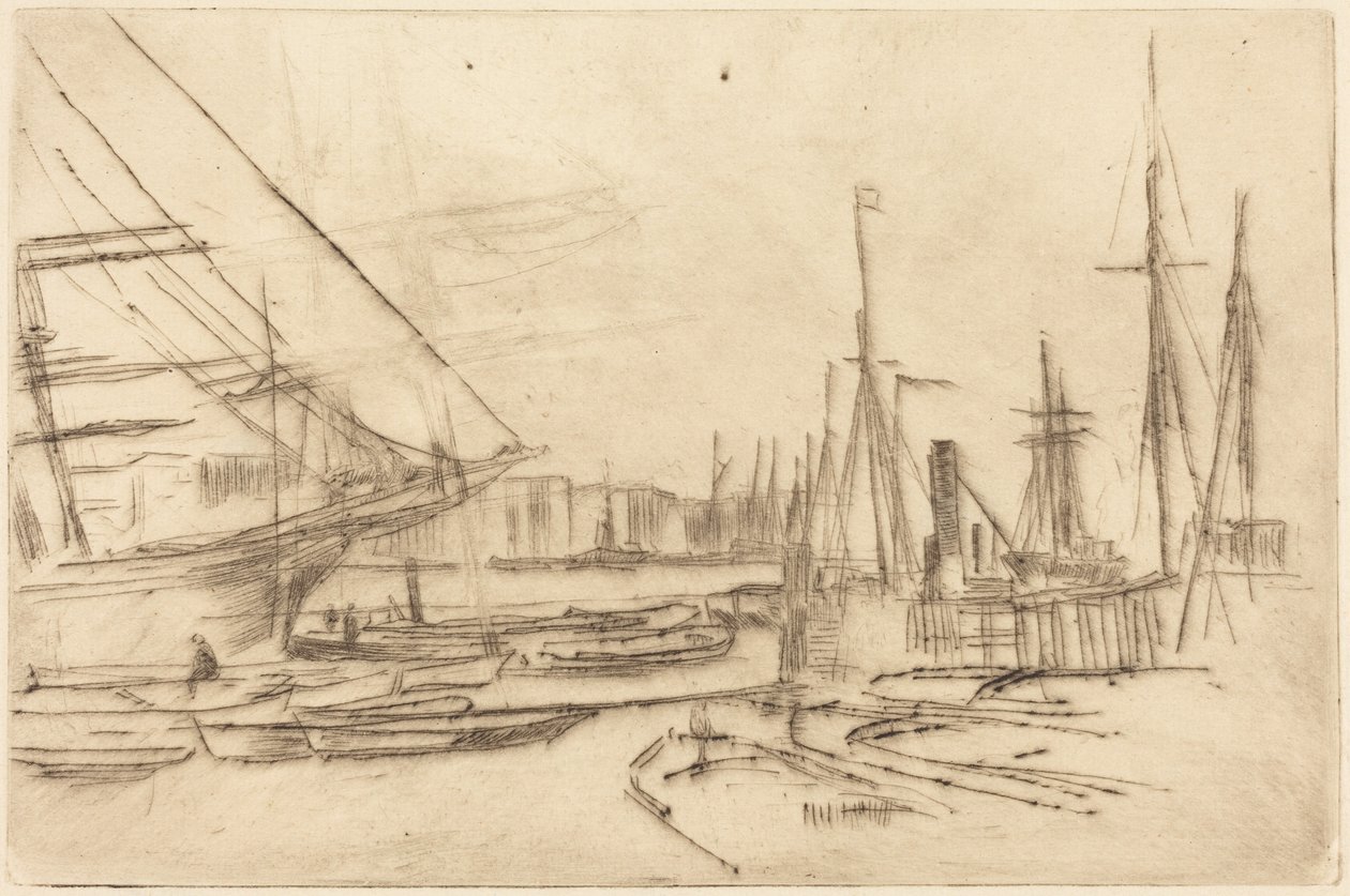 Une esquisse de Billingsgate - James McNeill Whistler