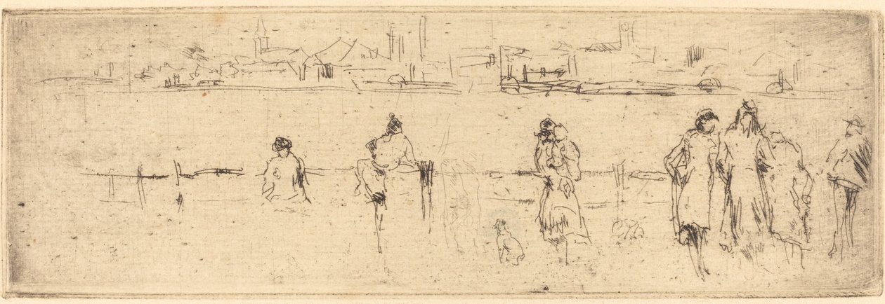 Croquis sur le quai - James Abbott McNeill Whistler