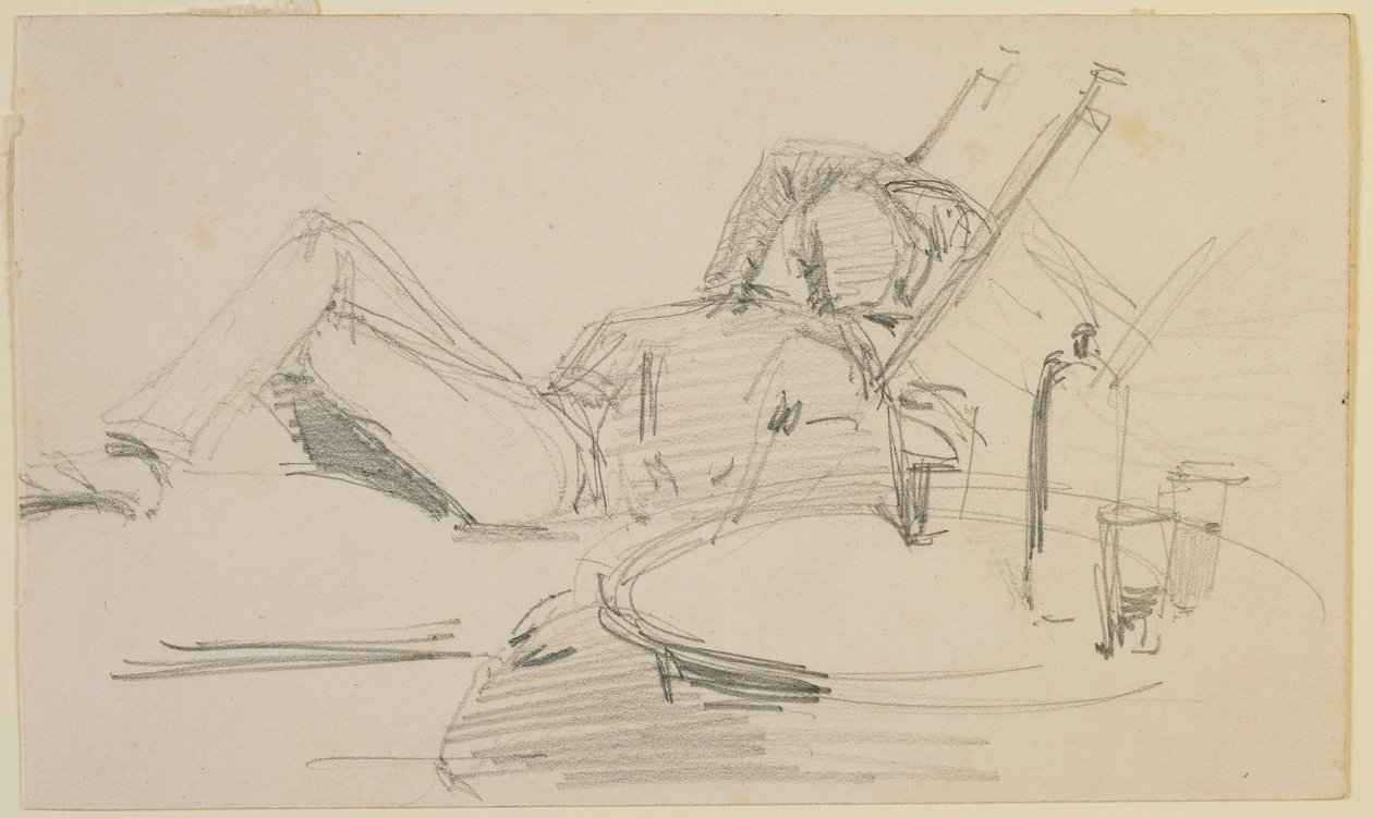 Un homme allongé sur un lit - James Abbott McNeill Whistler