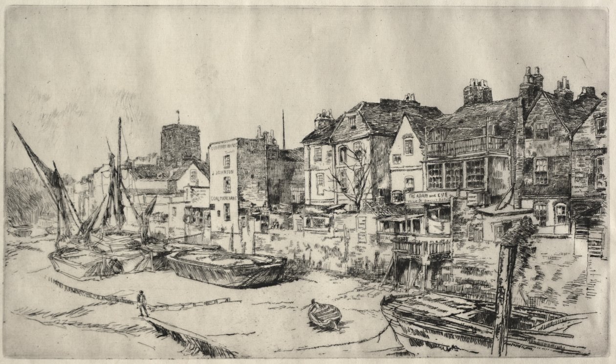 La taverne « Adam and Eve », Old Chelsea - James McNeill Whistler