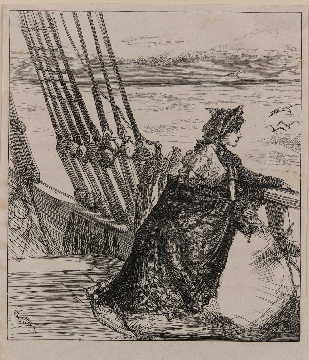 Illustration de La fille du major - James Abbott McNeill Whistler
