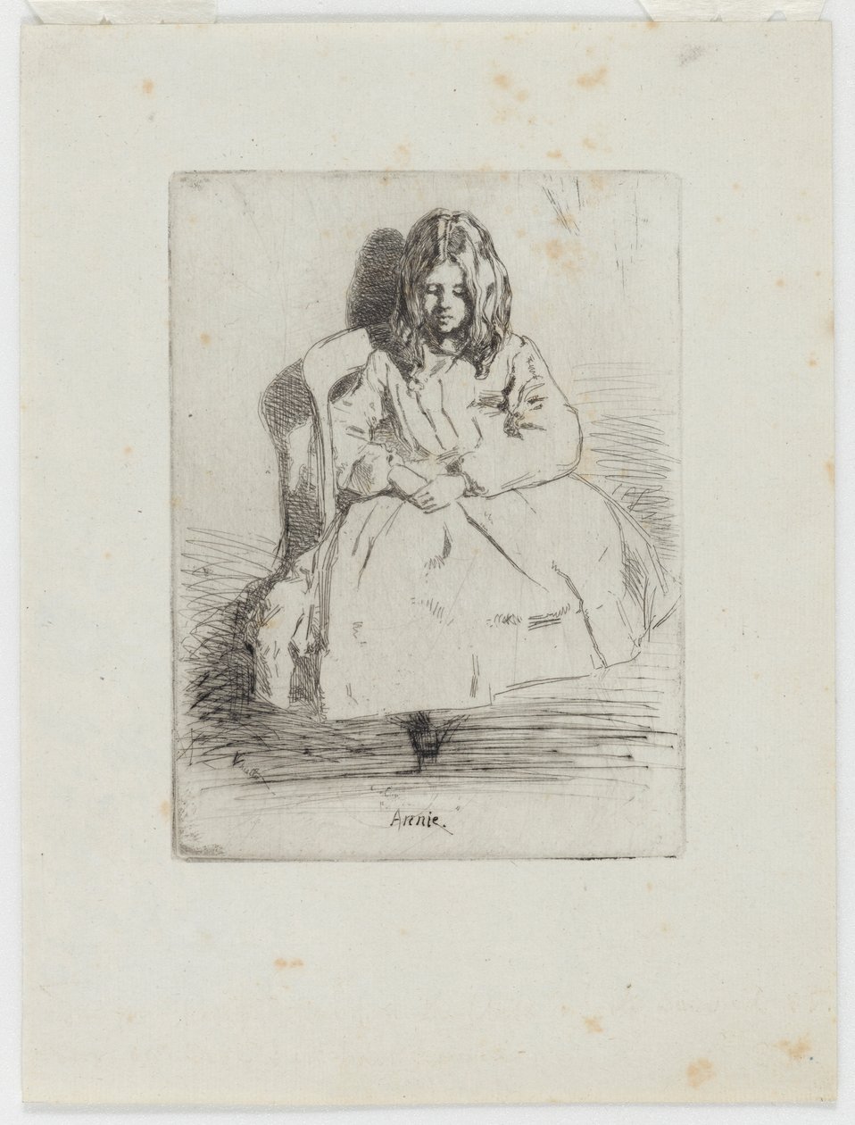 Annie, assise - James Abbott McNeill Whistler