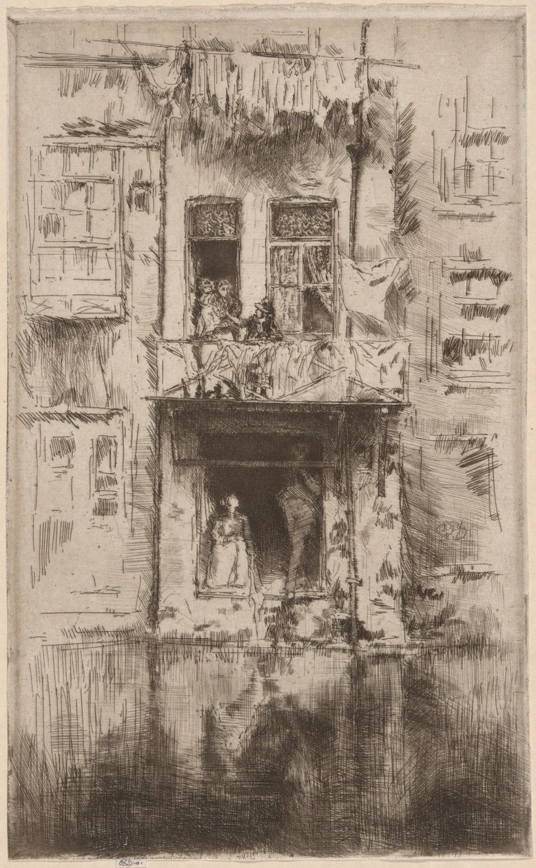 Balcon, Amsterdam - James Abbott McNeill Whistler