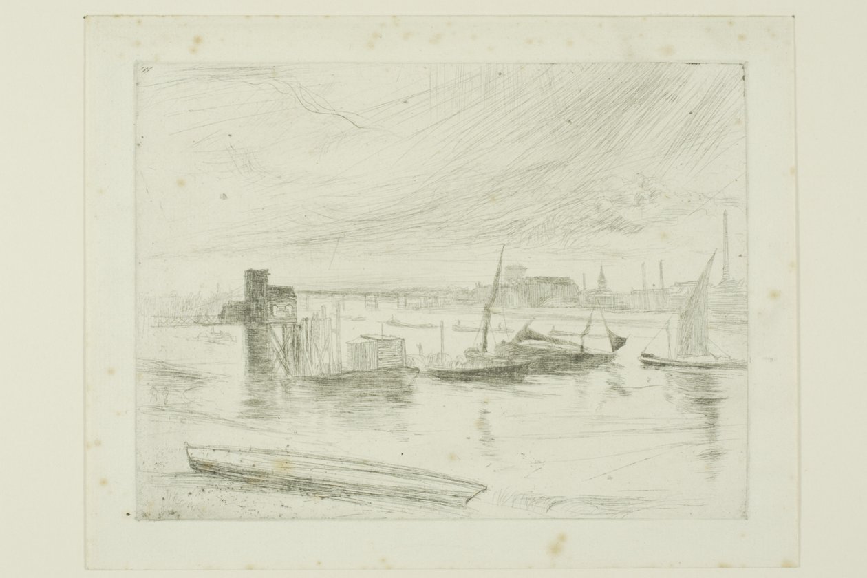 Aube à Battersea (Cadogan Pier) - James Abbott McNeill Whistler