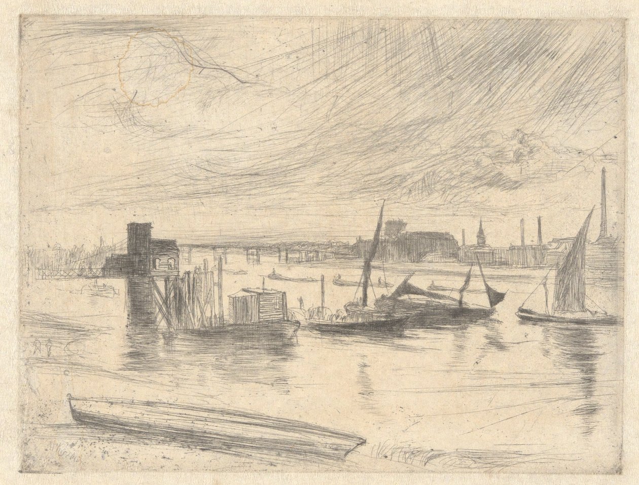 Aube à Battersea (Cadogan Pier), de la série Thames Set - James Abbott McNeill Whistler