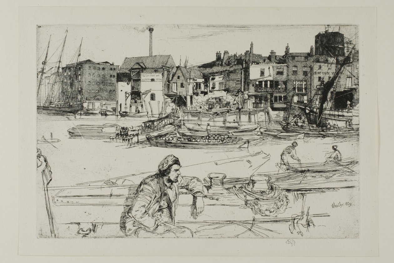Quai du Lion Noir - James Abbott McNeill Whistler