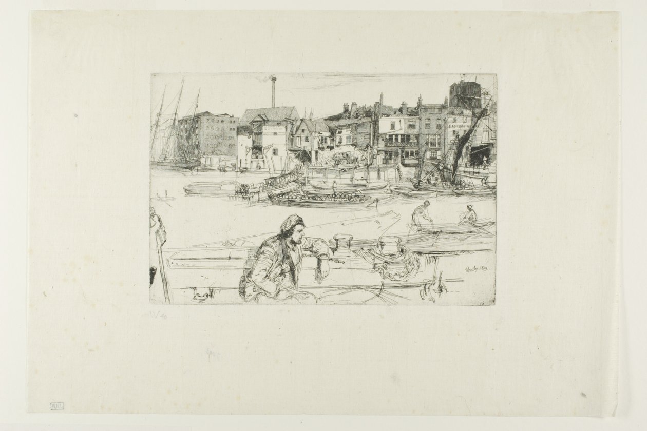Quai du Lion Noir - James McNeill Whistler