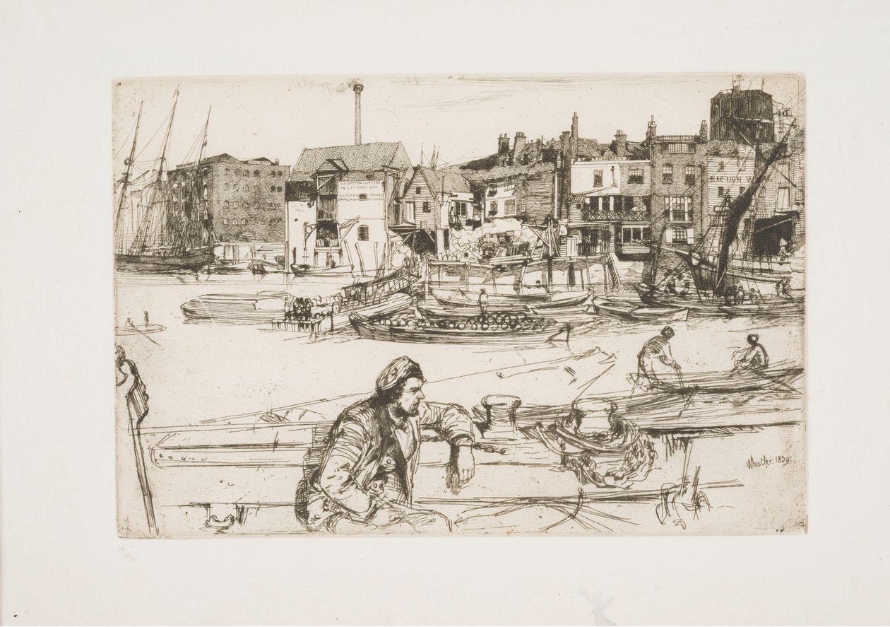 Quai du Lion Noir - James McNeill Whistler