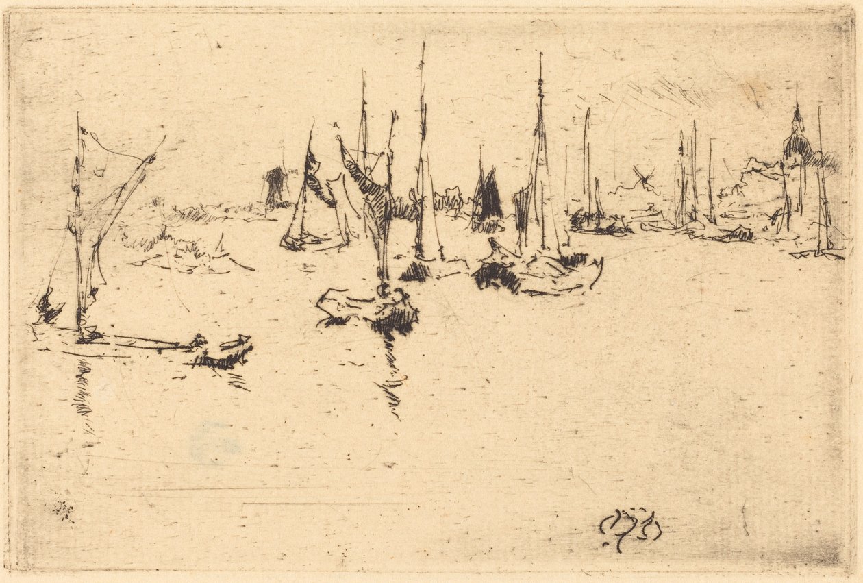 Bateaux, Dordrecht - James McNeill Whistler