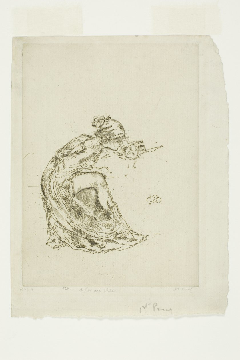 Camée, No. 1 (Mère et enfant) - James Abbott McNeill Whistler