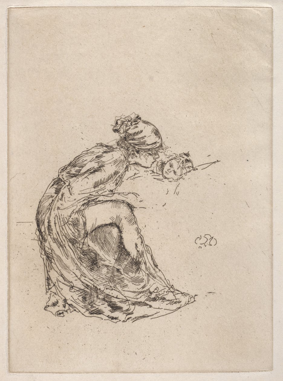 Cameo, n° 1 (Mère et enfant) - James McNeill Whistler