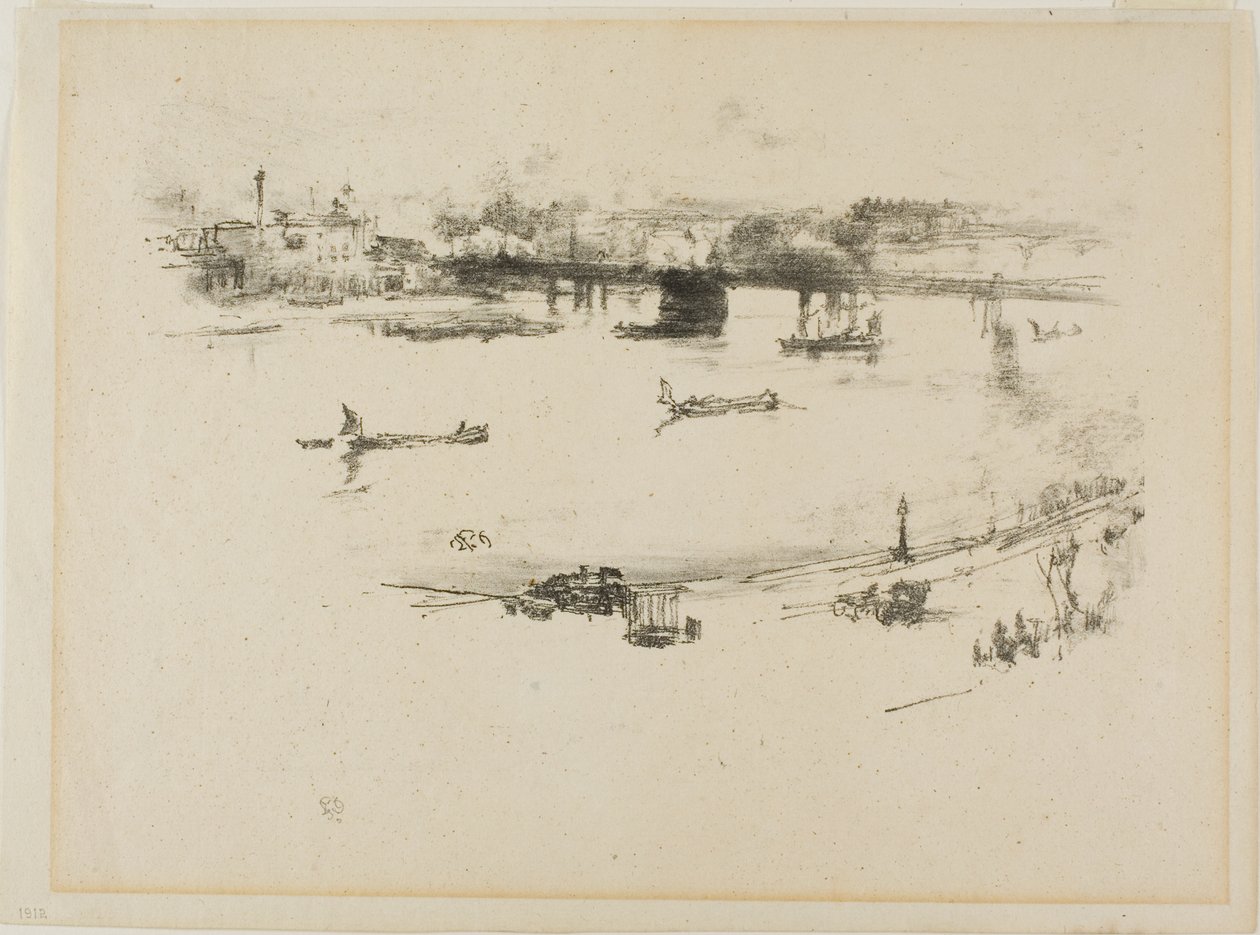 Pont ferroviaire de Charing Cross - James Abbott McNeill Whistler