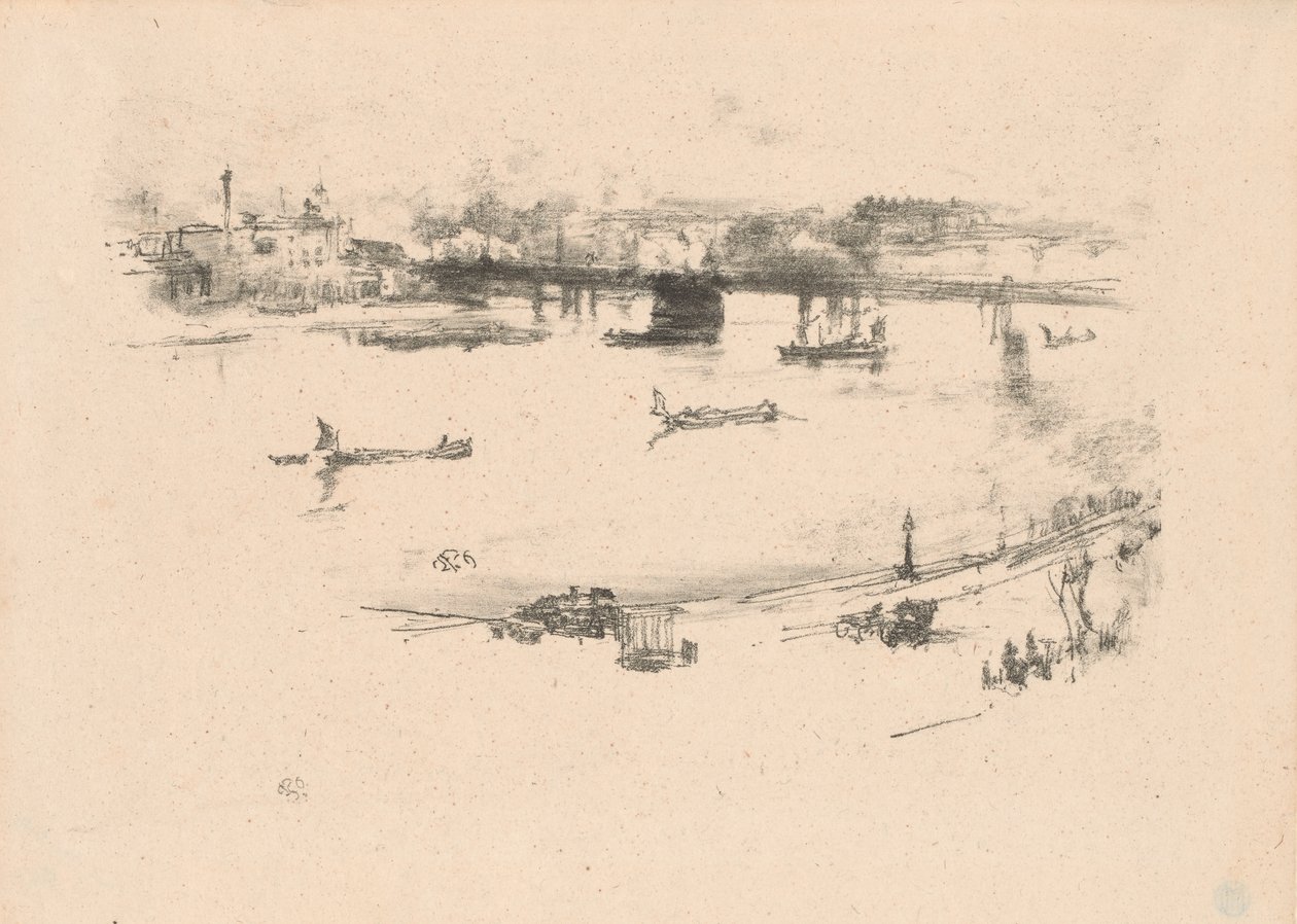 Pont ferroviaire de Charing Cross - James Abbott McNeill Whistler