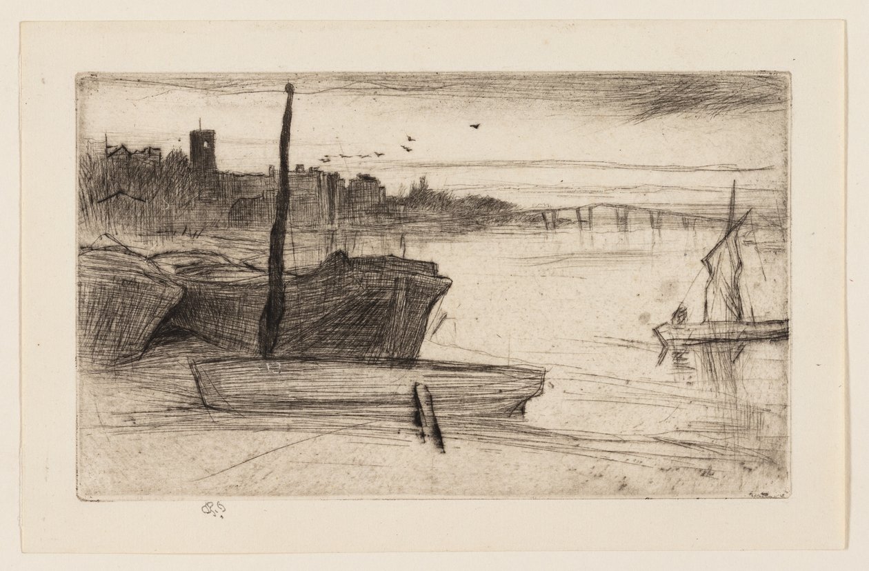 Pont et église de Chelsea - James Abbott McNeill Whistler