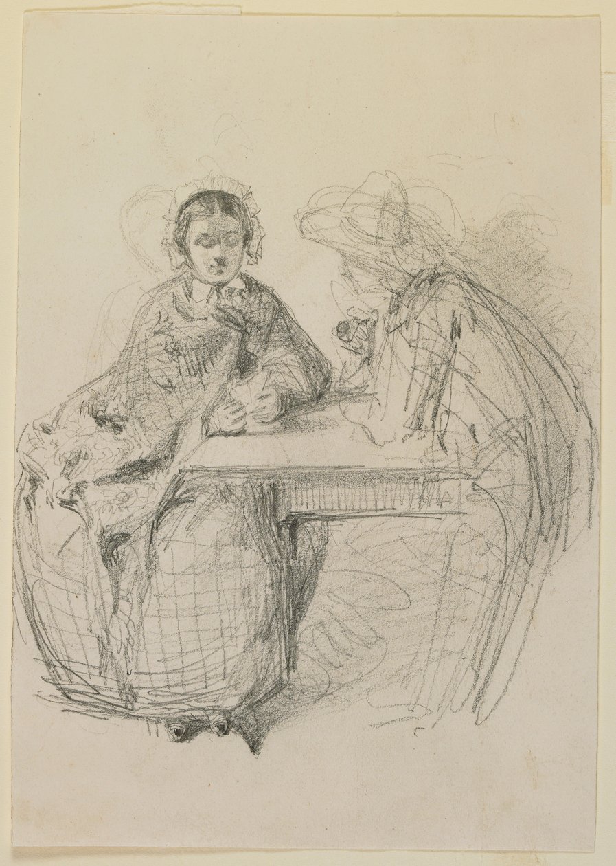 Couple assis à une table - James Abbott McNeill Whistler