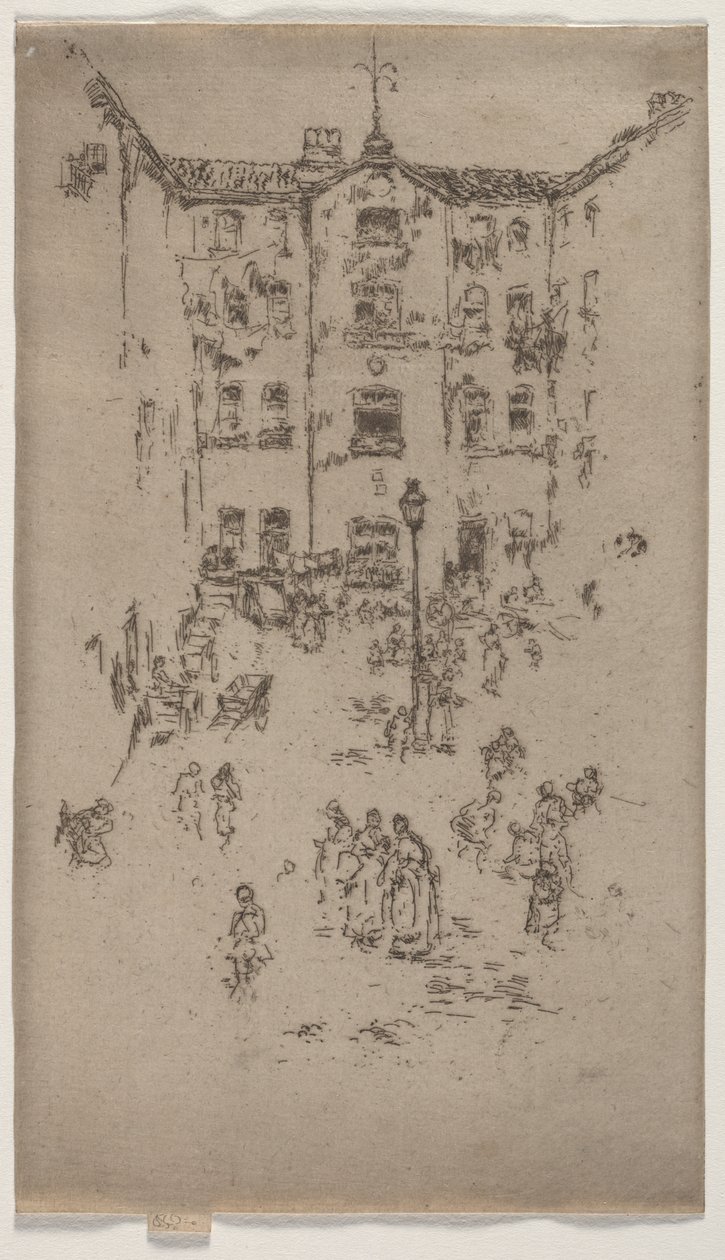 Cour, Bruxelles - James McNeill Whistler
