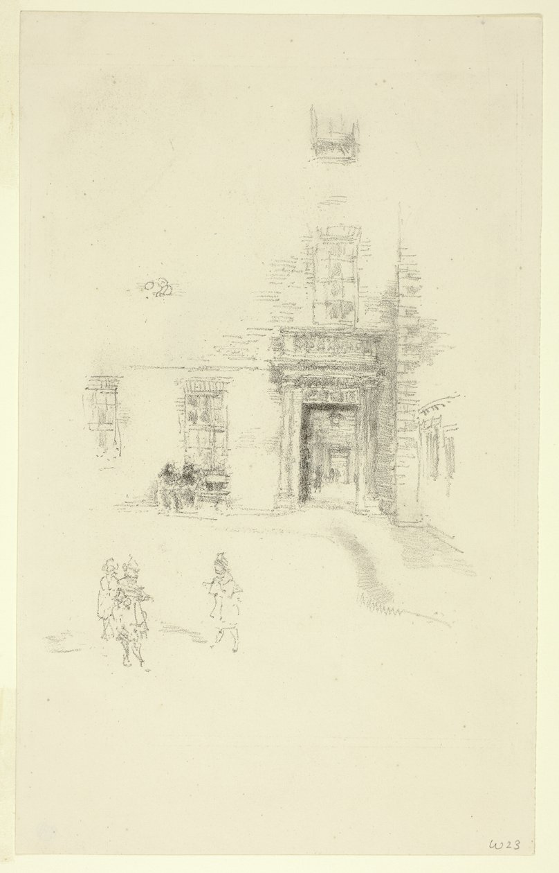 Cour, Hôpital de Chelsea - James Abbott McNeill Whistler