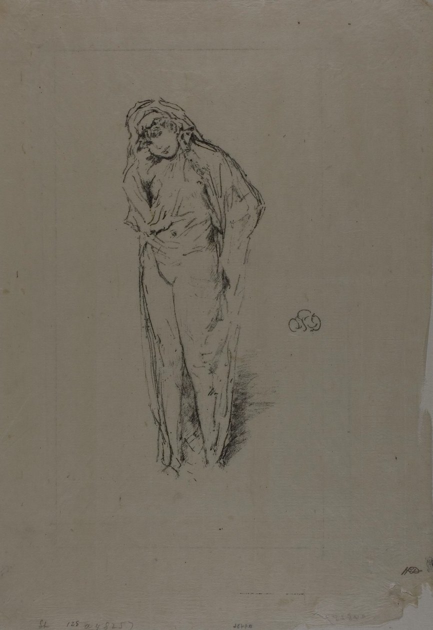 Figure drapée, debout - James Abbott McNeill Whistler