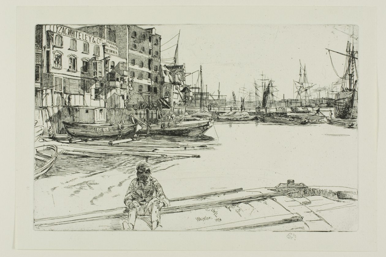 Eagle Wharf - James Abbott McNeill Whistler